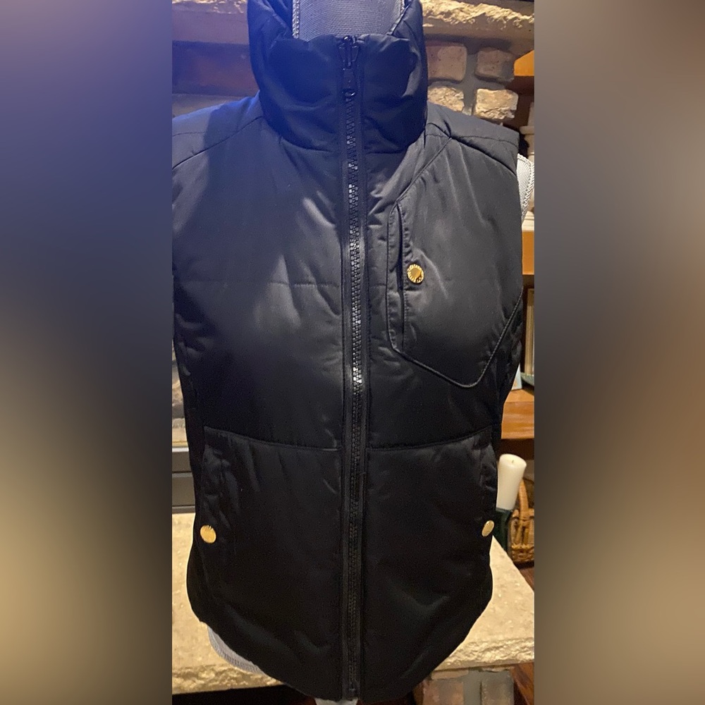 Lauren Ralph Lauren Reversible (Black Leopard print) Women’s Puffer Vest Sz Sm